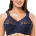 Midnight Navy Full-Coverage Lace Comfort Bra