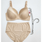 Seamless Nude Lingerie Set – Ribbed Texture Bra & High-Waisted Panty