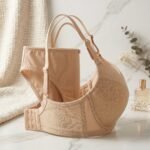 Nude Ribbed T-Shirt Bra & Matching Brief Lingerie Set - Image 3