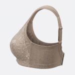 Women’s Full-Coverage Non-Padded Wireless Bra – Breathable Floral Embroidery with Wide Support Straps - Image 3